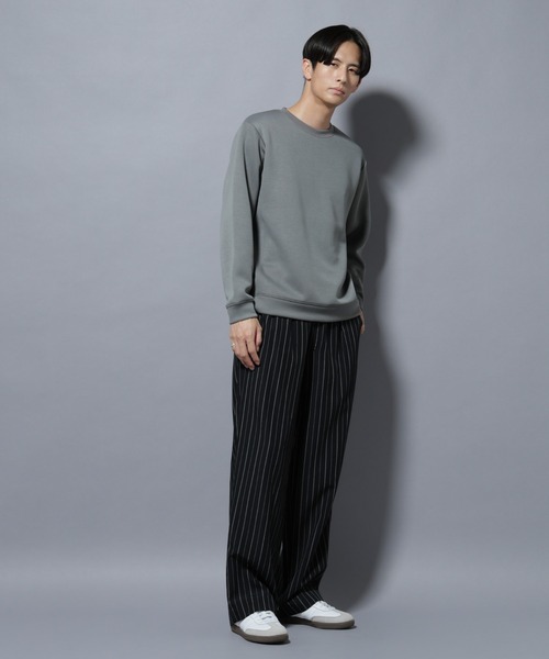 NANO universe（ナノユニバース）の「パネルダンボールプルオーバー 長袖(セットアップ可)（Tシャツ/カットソー・メンズ・チャコール/ブラック/グレー/オフホワイト・L/M/S）」の22枚目の写真