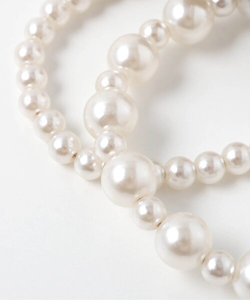 apres les cours（アプレレクール）の「リボン付きパールブレスレット（ブレスレット・キッズ・ブラウン・FREE）」の7枚目の写真