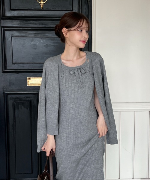 bonpoint カーディガン ワンピース セット Bonpoint|ボンポワン