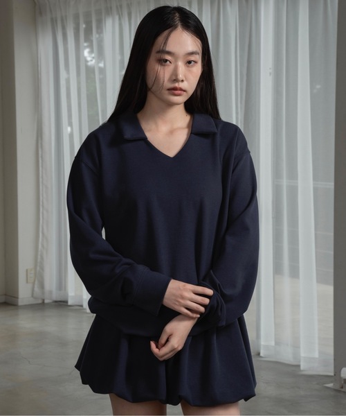 I_am(アイアム)の「pants docking balloon skirt / パンツドッキングバルーンスカート(スカート・レディース・グレー/ネイビー・FREE)」の19枚目の写真