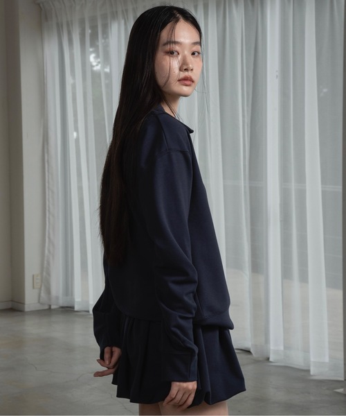 I_am(アイアム)の「pants docking balloon skirt / パンツドッキングバルーンスカート(スカート・レディース・グレー/ネイビー・FREE)」の8枚目の写真