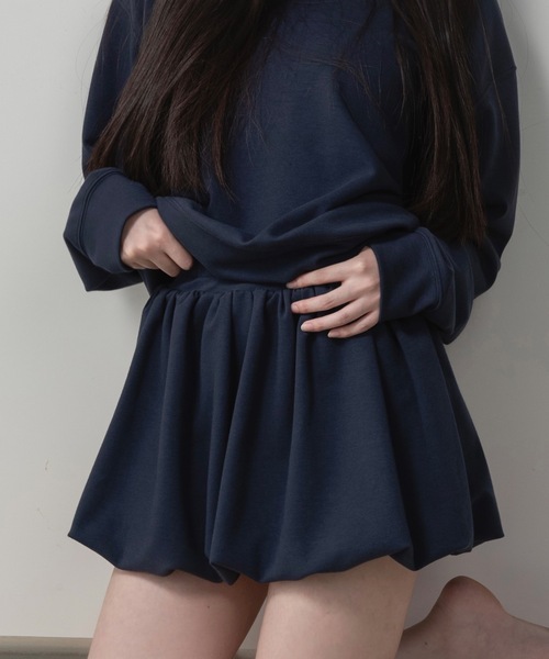 I_am(アイアム)の「pants docking balloon skirt / パンツドッキングバルーンスカート(スカート・レディース・グレー/ネイビー・FREE)」の22枚目の写真