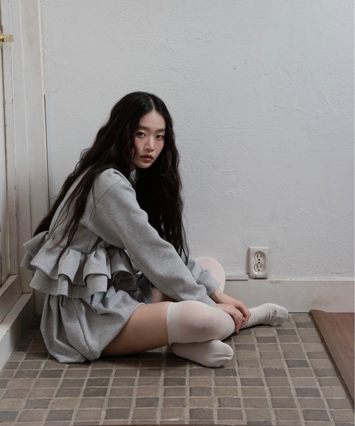 I_am(アイアム)の「pants docking balloon skirt / パンツドッキングバルーンスカート(スカート・レディース・グレー/ネイビー・FREE)」の21枚目の写真