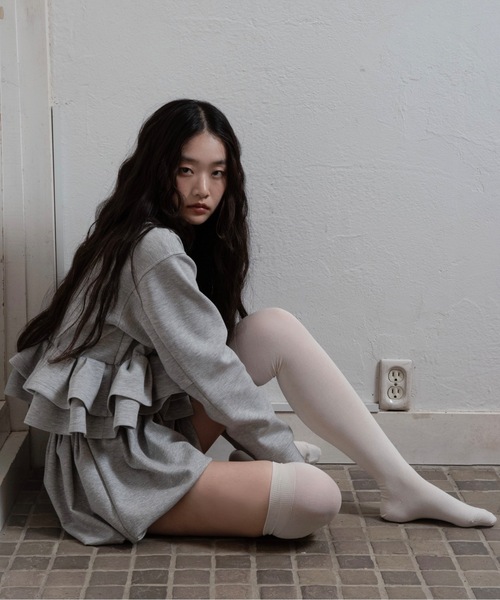 I_am(アイアム)の「pants docking balloon skirt / パンツドッキングバルーンスカート(スカート・レディース・グレー/ネイビー・FREE)」の3枚目の写真