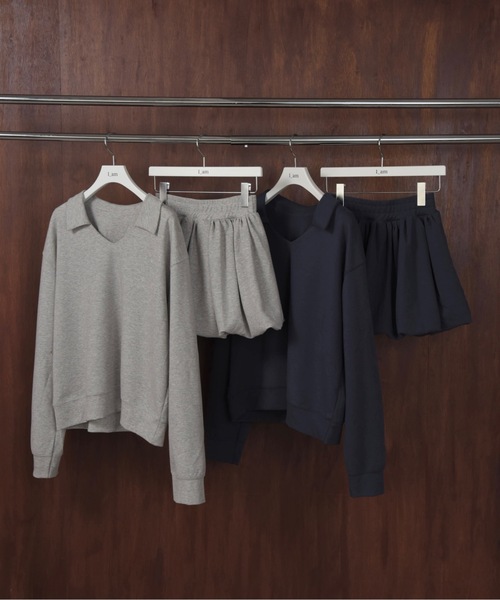 I_am(アイアム)の「pants docking balloon skirt / パンツドッキングバルーンスカート(スカート・レディース・グレー/ネイビー・FREE)」の10枚目の写真