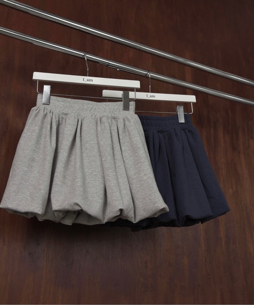 I_am(アイアム)の「pants docking balloon skirt / パンツドッキングバルーンスカート(スカート・レディース・グレー/ネイビー・FREE)」の6枚目の写真