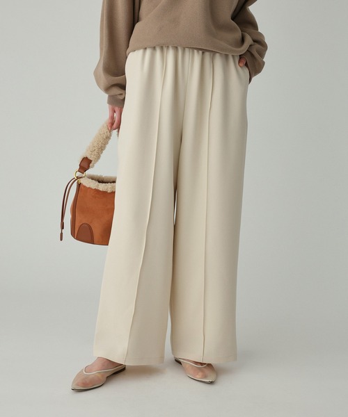 BABYLONE（バビロン）の「【多機能素材】ツイルリラックスパンツ（その他パンツ・レディース・ブラック/アイボリー・34inch/36inch）」の7枚目の写真