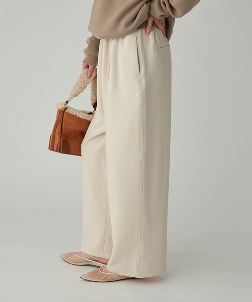 BABYLONE（バビロン）の「【多機能素材】ツイルリラックスパンツ（その他パンツ・レディース・ブラック/アイボリー・34inch/36inch）」の8枚目の写真