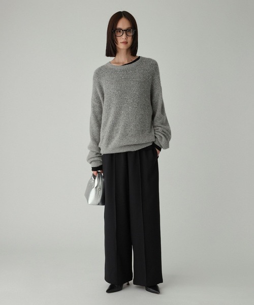 BABYLONE（バビロン）の「【多機能素材】ツイルリラックスパンツ（その他パンツ・レディース・ブラック/アイボリー・34inch/36inch）」の22枚目の写真