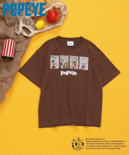 GLOBAL WORK(グローバルワーク)の「POPEYE(TM)/Tシャツ/一部店舗限定/キッズ/601897(Tシャツ/カットソー・キッズ・ホワイト/ダークブラウン/ブラック/ダークグレー・MEDIUM/LARGE/SMALL)」の4枚目の写真