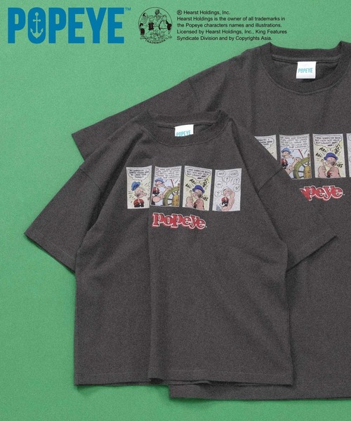 GLOBAL WORK(グローバルワーク)の「POPEYE(TM)/Tシャツ/一部店舗限定/キッズ/601897(Tシャツ/カットソー・キッズ・ホワイト/ダークブラウン/ブラック/ダークグレー・MEDIUM/LARGE/SMALL)」の3枚目の写真
