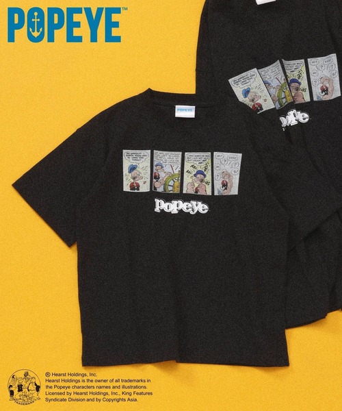 GLOBAL WORK(グローバルワーク)の「POPEYE(TM)/Tシャツ/一部店舗限定/キッズ/601897(Tシャツ/カットソー・キッズ・ホワイト/ダークブラウン/ブラック/ダークグレー・MEDIUM/LARGE/SMALL)」の7枚目の写真
