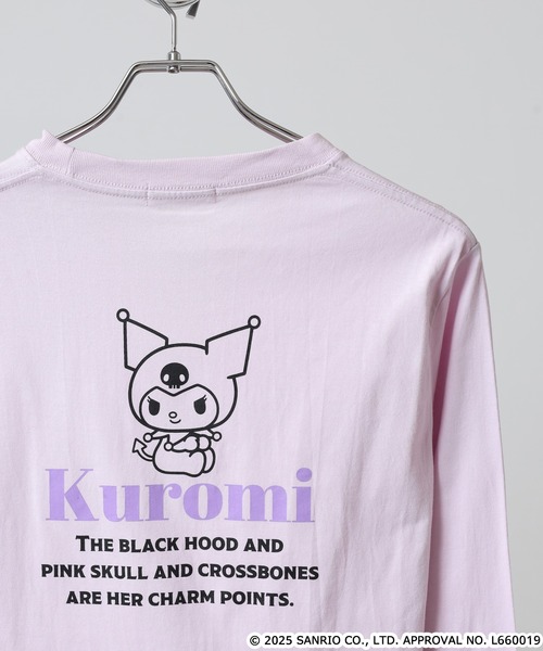 sanrio(サンリオ)の「サンリオキャラクターズ 長袖Tシャツ(Tシャツ/カットソー・メンズ・ホワイト/ネイビー/オートミール/ブラック系/ライトパープル/ブラック/ホワイト系/杢グレー・M/L/LL)」の8枚目の写真