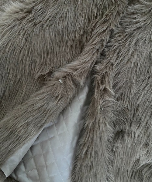 lilful（リルフル）の「シャギーファーカラーボリュームショートジャケット（ブルゾン・レディース・ブラウン・F）」の21枚目の写真