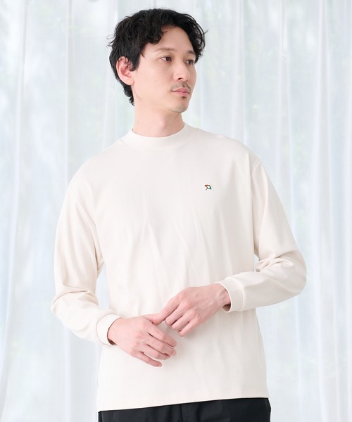 Arnold Palmer(アーノルドパーマー)の「シェア スムースコットン モックネック ロングTシャツ(Tシャツ/カットソー・レディース・ブラック/ホワイト/テラコッタ/オートミール・S/L/LL/XS/M)」の4枚目の写真