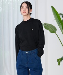 Arnold Palmer | シェア スムースコットン モックネック ロングTシャツ(Tシャツ/カットソー)