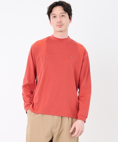 Arnold Palmer(アーノルドパーマー)の「シェア スムースコットン モックネック ロングTシャツ(Tシャツ/カットソー・レディース・ブラック/ホワイト/テラコッタ/オートミール・S/L/LL/XS/M)」の16枚目の写真