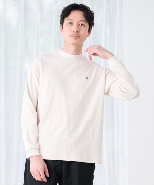 Arnold Palmer(アーノルドパーマー)の「シェア スムースコットン モックネック ロングTシャツ(Tシャツ/カットソー・レディース・ブラック/ホワイト/テラコッタ/オートミール・S/L/LL/XS/M)」の18枚目の写真