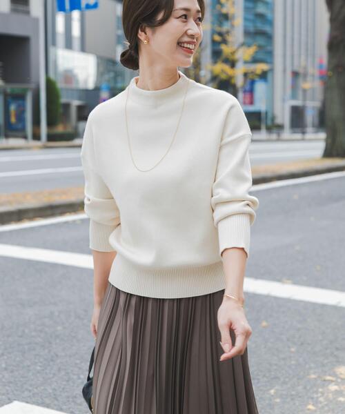 WEB/一部店舗限定カラー』ボトルネックKNITプルオーバー（ニット