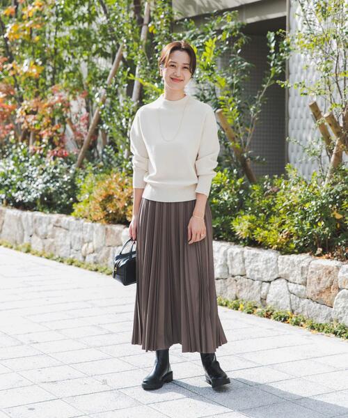 セール】『蓄熱/洗濯可』ボトルネックKNITプルオーバー｜冬服/暖かい