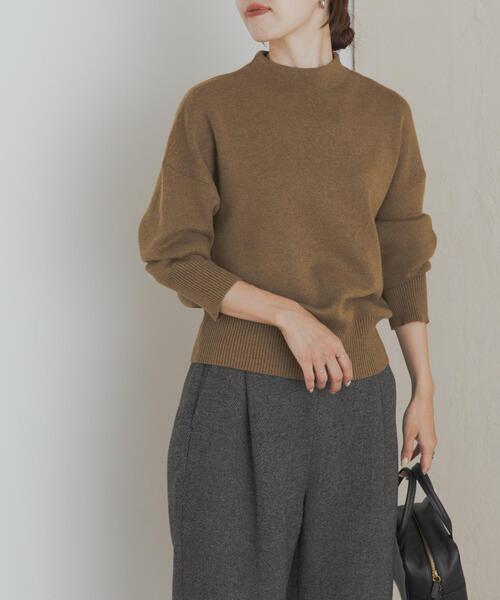 URBAN RESEARCH DOORS（アーバンリサーチドアーズ）の「『蓄熱/洗濯可』ボトルネックKNITプルオーバー（ニット/セーター・レディース・レッド/ネイビー/ライトブルー/カーキ/アイボリー/グレー・MEDIUM）」の17枚目の写真