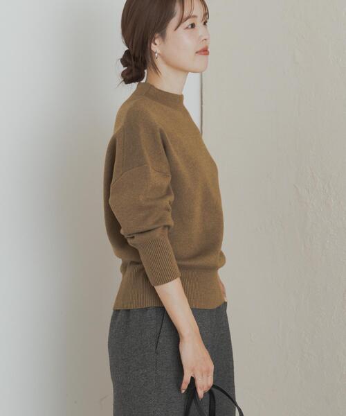 URBAN RESEARCH DOORS（アーバンリサーチドアーズ）の「『蓄熱/洗濯可』ボトルネックKNITプルオーバー（ニット/セーター・レディース・レッド/ネイビー/ライトブルー/カーキ/アイボリー/グレー・MEDIUM）」の19枚目の写真