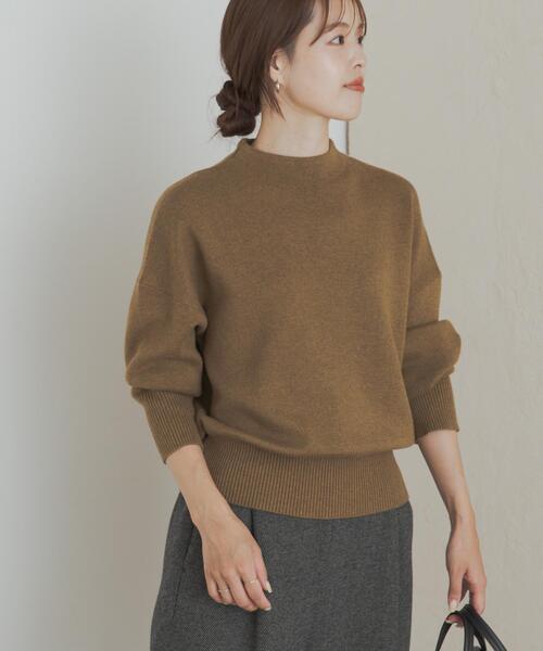 URBAN RESEARCH DOORS（アーバンリサーチドアーズ）の「『蓄熱/洗濯可』ボトルネックKNITプルオーバー（ニット/セーター・レディース・レッド/ネイビー/ライトブルー/カーキ/アイボリー/グレー・MEDIUM）」の21枚目の写真