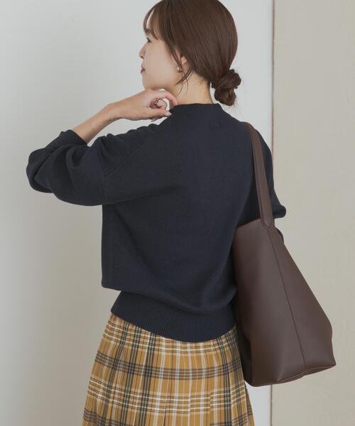 WEB/一部店舗限定カラー』ボトルネックKNITプルオーバー（ニット