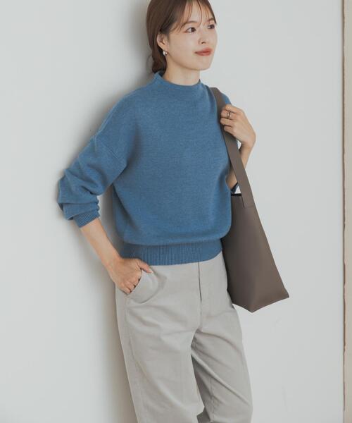 セール】『蓄熱』ボトルネックKNITプルオーバー（ニット/セーター