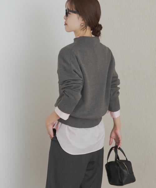 セール】『蓄熱/洗濯可』ボトルネックKNITプルオーバー（ニット