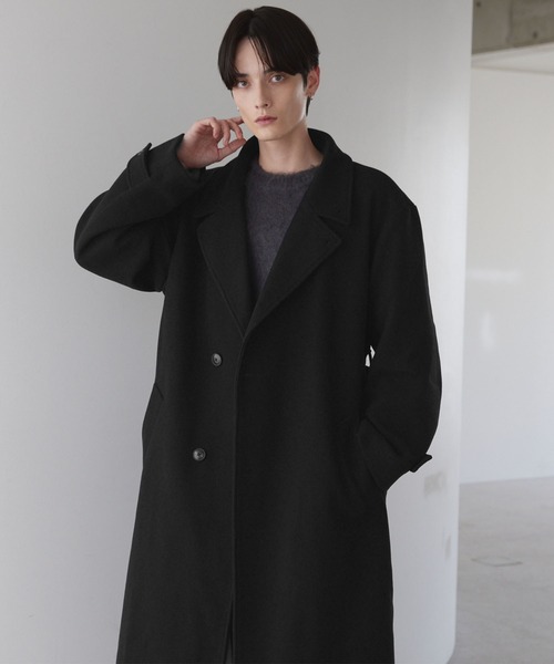 LUENNA】Oversized Double-Breasted Chester Coat / オーバーサイズ