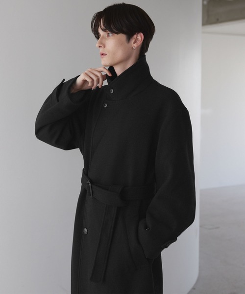 リバーシブルオーバーサイズチェスターコート LUENNA】Oversized Double-Breasted Chester Coat / オーバーサイズ