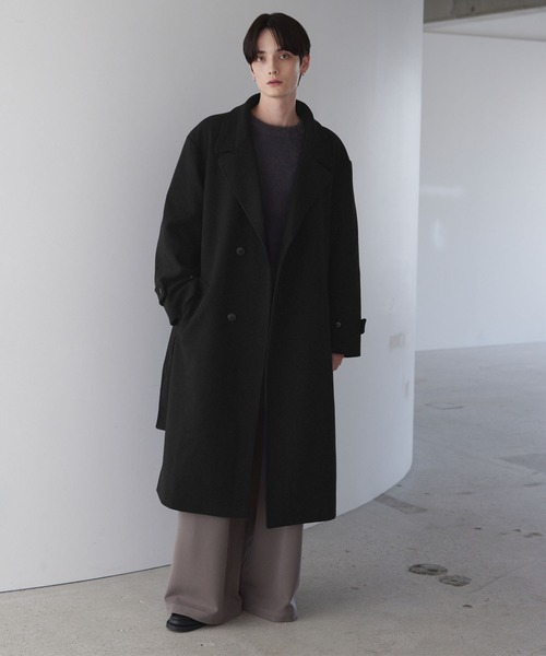 LUENNA】Oversized Double-Breasted Chester Coat / オーバーサイズ