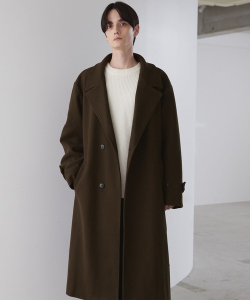 LUENNA】Oversized Double-Breasted Chester Coat / オーバーサイズ
