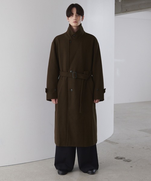 セール】【LUENNA】Oversized Double-Breasted Chester Coat