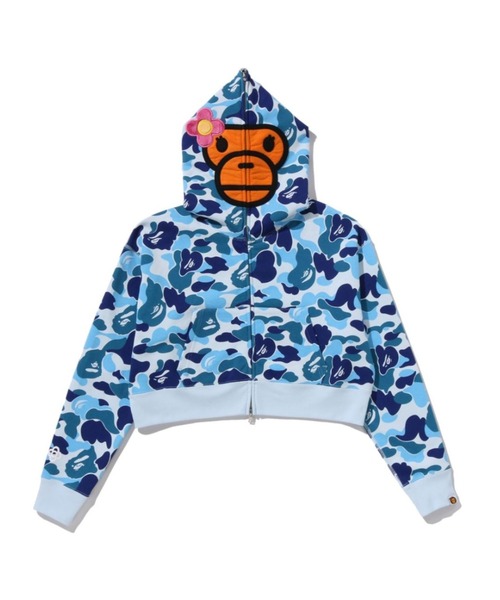 ABC CAMO BABY LISA CROPPED FULL ZIP HOODIE（パーカー）｜A BATHING