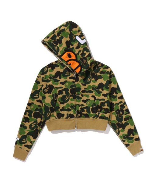 ABC CAMO BABY LISA CROPPED FULL ZIP HOODIE（パーカー）｜A BATHING