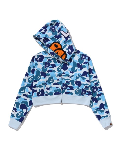 ABC CAMO BABY LISA CROPPED FULL ZIP HOODIE（パーカー）｜A BATHING