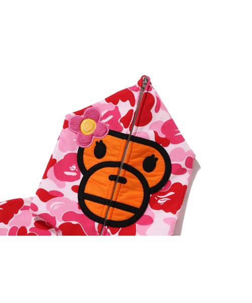 ABC CAMO BABY LISA CROPPED FULL ZIP HOODIE（パーカー）｜A BATHING