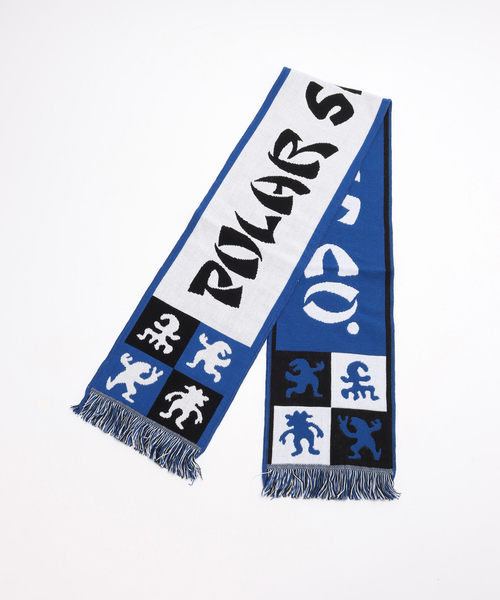 JOURNAL STANDARD（ジャーナルスタンダード）の「POLAR SKATE CO./ポーラースケートカンパニー Football Scarf Checkers（マフラー・メンズ・レッド/ネイビー・SMALL）」の3枚目の写真
