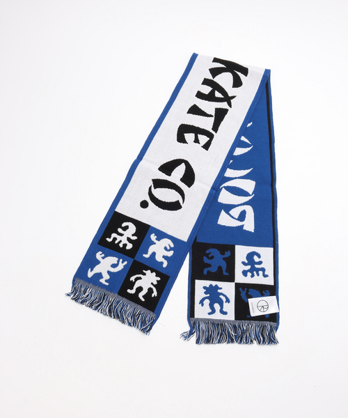 JOURNAL STANDARD（ジャーナルスタンダード）の「POLAR SKATE CO./ポーラースケートカンパニー Football Scarf Checkers（マフラー・メンズ・レッド/ネイビー・SMALL）」の5枚目の写真