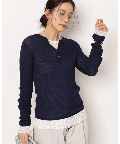 ヘンリーリブニット（ニット/セーター）｜Arpege story（アルページュ