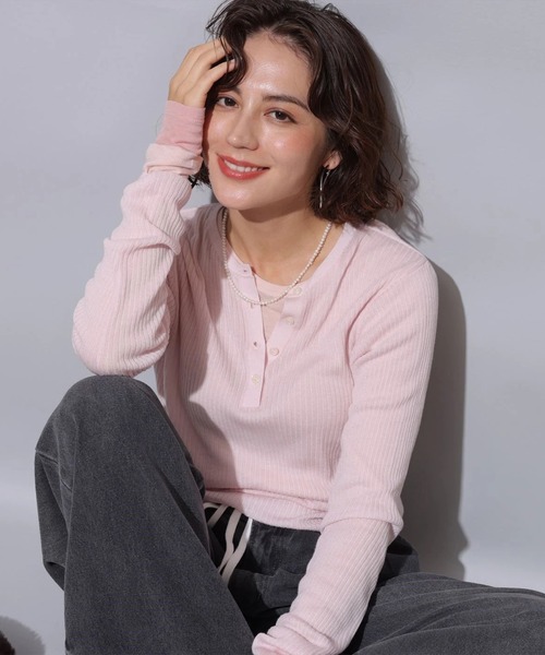 ヘンリーリブニット（ニット/セーター）｜Arpege story（アルページュ