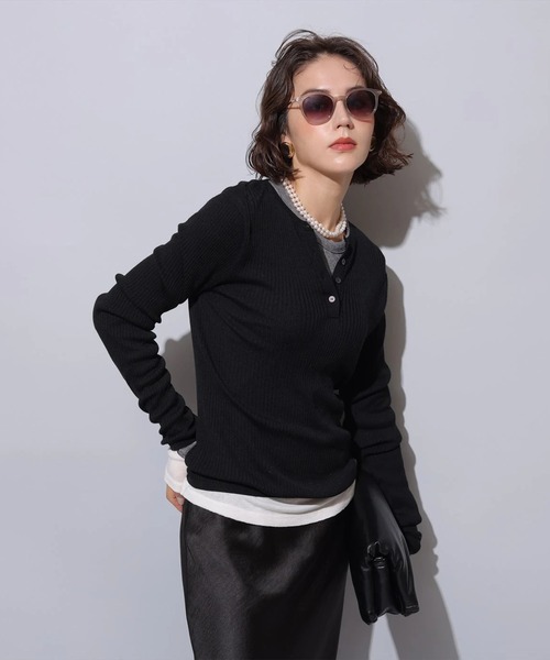 ヘンリーリブニット（ニット/セーター）｜Arpege story（アルページュ