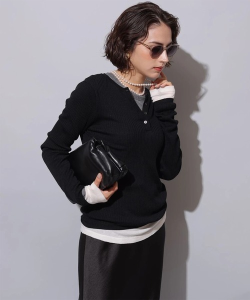 ヘンリーリブニット（ニット/セーター）｜Arpege story（アルページュ