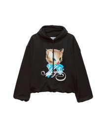 emu 様MSGM 猫 キャットプリント フード パーカー ベージュ M サイズ MSGM 猫 キャットプリント フード パーカー ベージュ Mサイズ ねこ