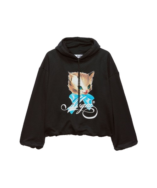 MSGM（エムエスジーエム）の「MSGM CAT LOGO BAG グラフィックパーカー