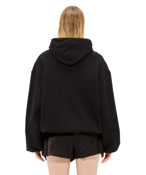 MSGM（エムエスジーエム）の「MSGM「CUTE KITTY」 チュールラップパーカー（パーカー・レディース・ブラック・S）」の3枚目の写真