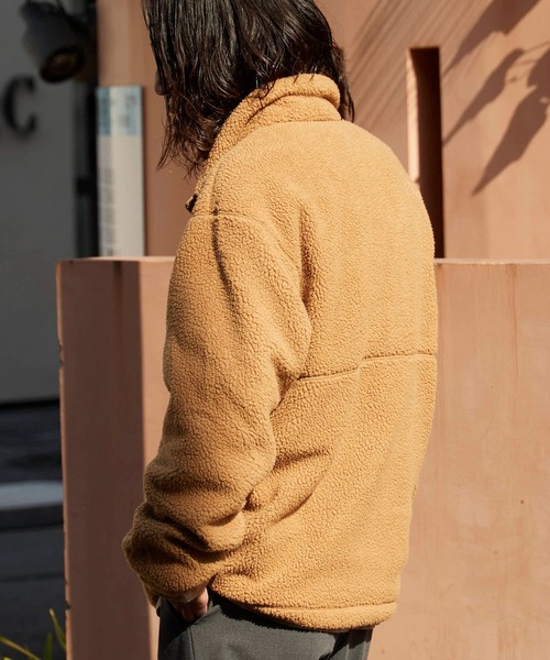 THE NORTH FACE（ザノースフェイス）の「日本未発売 THE NORTH FACE/ザ・ノースフェイス HELIX FLEECE HALF ZIP ブランドロゴ フリース ハーフジップボアジャケット（ブルゾン・メンズ・ブラウン・M/L/XL）」の13枚目の写真