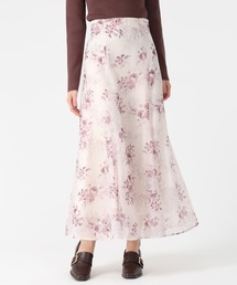 31 Sons de mode（トランテアン　ソン　ドゥ　モード）の「2025秋冬新作 シアーフラワープリントスカート（スカート）」